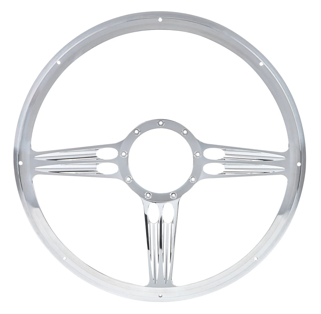 Billet Specialties Steering Wheel Half Wrap 15.5in Hollowpoint