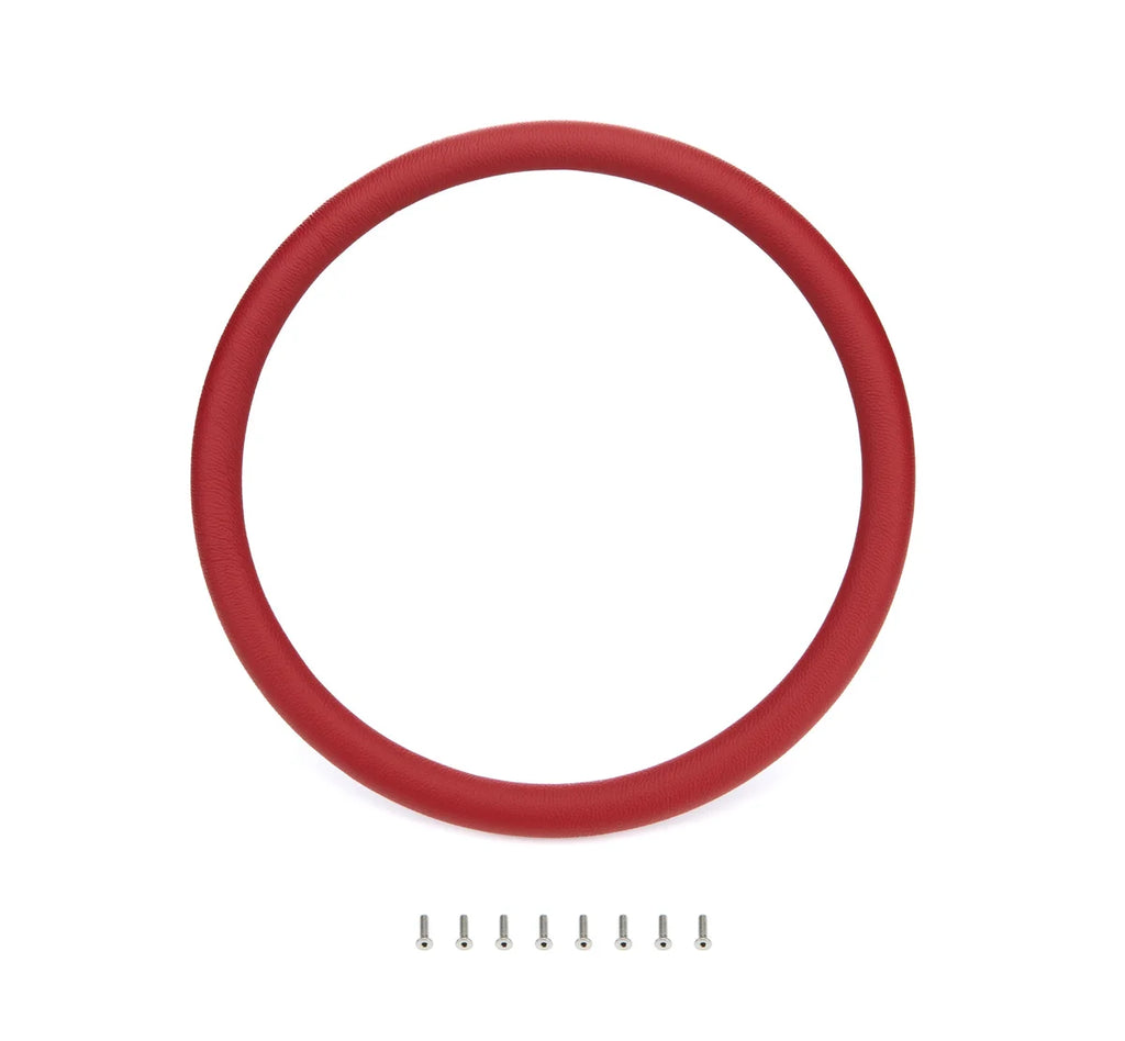 Billet Specialties Steering Wheel Red Wrap Leather Half