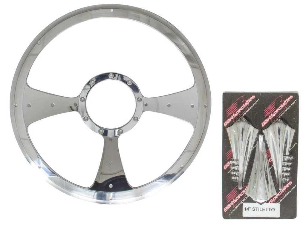 Billet Specialties Stiletto - Profile Steering Wheel 14in