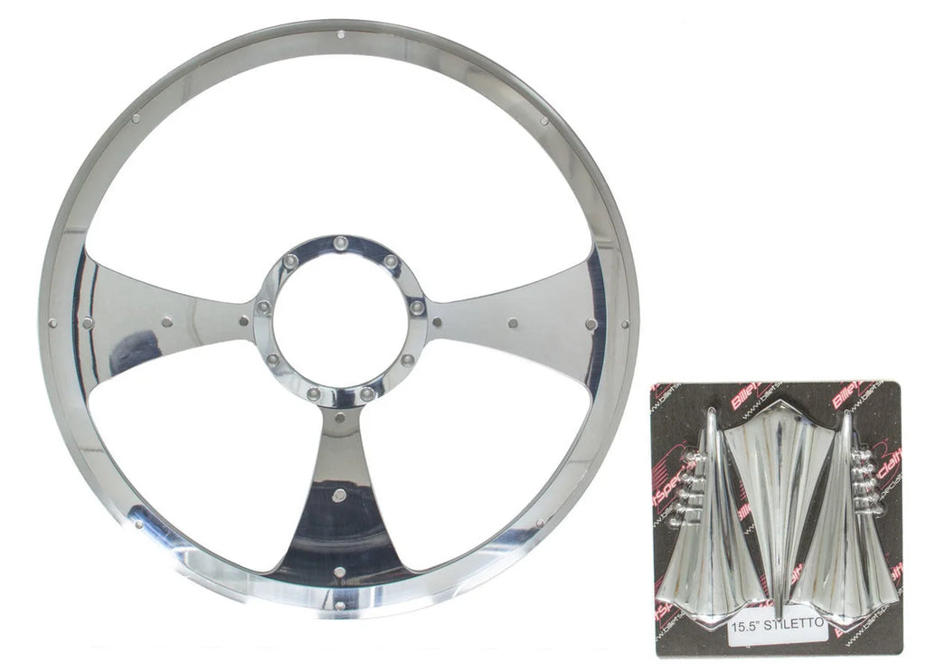 Billet Specialties Stiletto - Profile Steering Wheel 15.5in