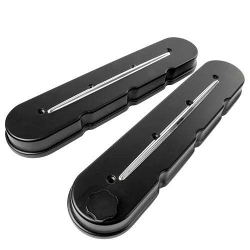 Billet Specialties Streamline Valve Covers Satin Black fits LS