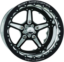 Load image into Gallery viewer, Billet Specialties Street Lite Black Wheel 15X10 4.5in BS BRDB35106145N