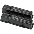 Load image into Gallery viewer, Billet Specialties Tall Valve Covers Chevrolet Script Black fits SBC