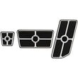 Load image into Gallery viewer, Billet Specialties Universal Pedal Kits Grooved Black