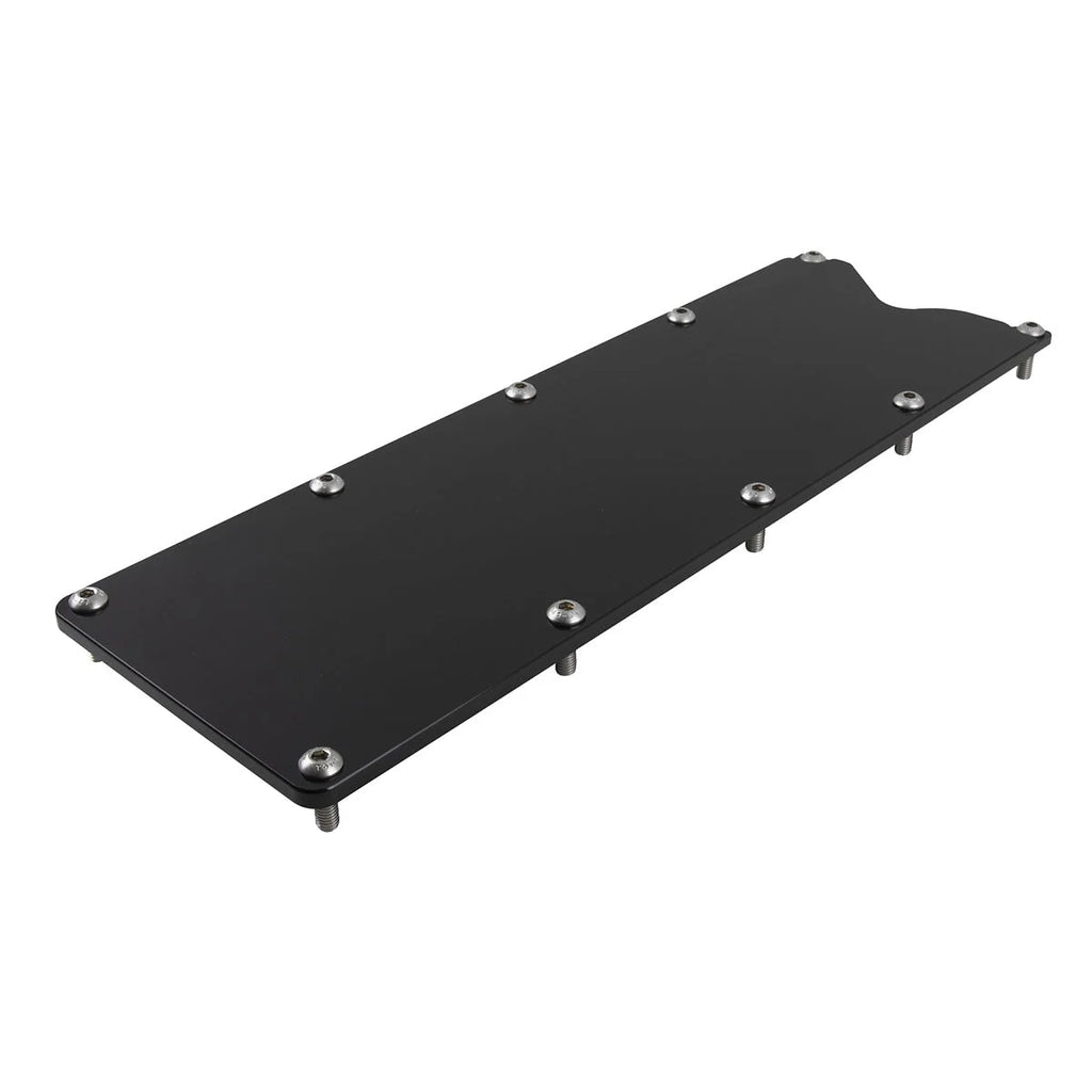 Billet Specialties Valley Cover Plate Plain Black fits LS3