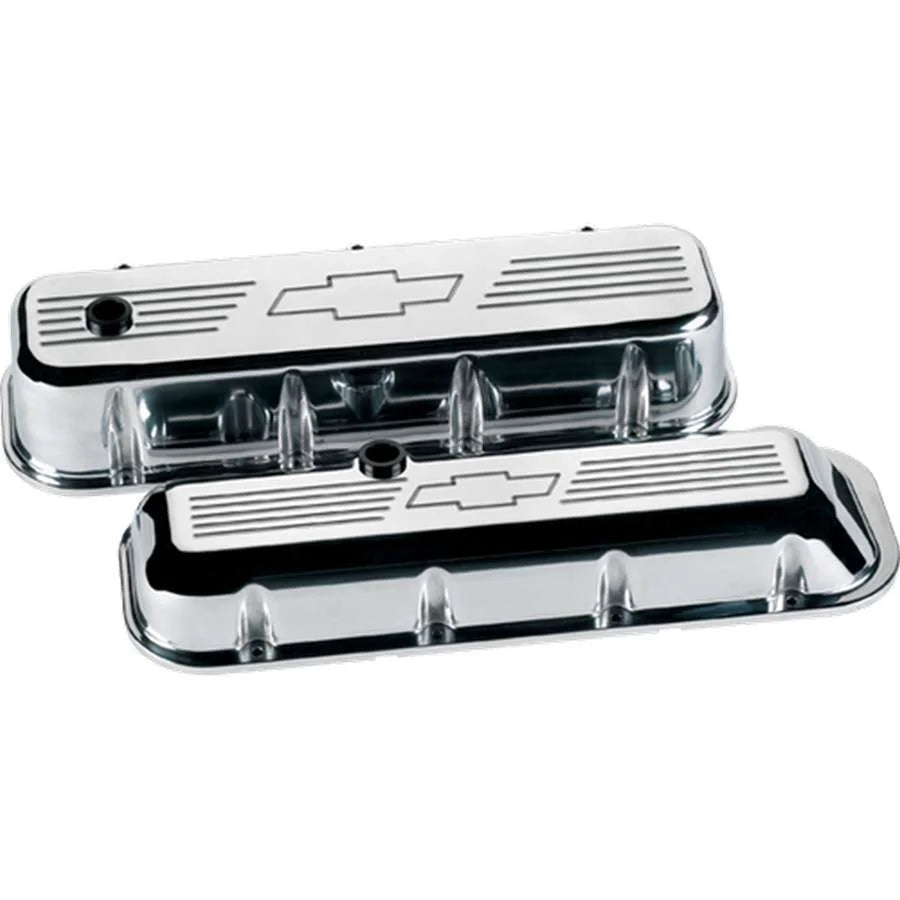 Billet Specialties Valve Covers Bowtie Logo Tall fits BBC