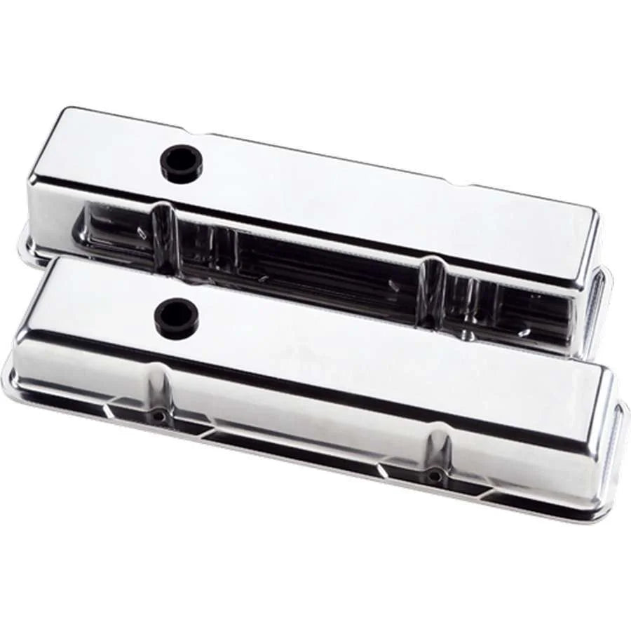 Billet Specialties Valve Covers SBC Plain Polished Tall