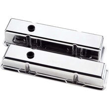 Load image into Gallery viewer, Billet Specialties Valve Covers SBC Plain Polished Tall