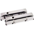 Load image into Gallery viewer, Billet Specialties Valve Covers SBC Ribbed Polished Tall