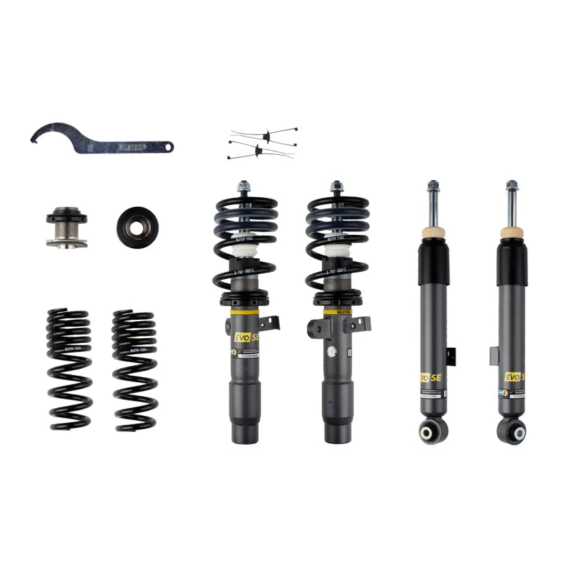Bilstein 2023+ BMW M2 / 2021+ BMW M3/M4 EVO SE Suspension Kit - Front & Rear - Back View