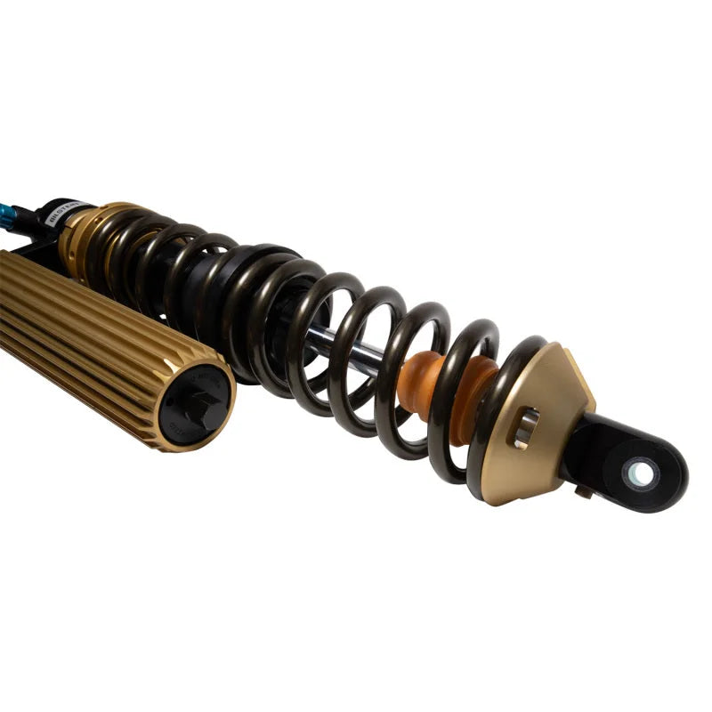 Bilstein 21-22 Polaris RZR Turbo S4 Black Hawk Powersports Shock & Coil Spring Assembly - Front Left - Back View