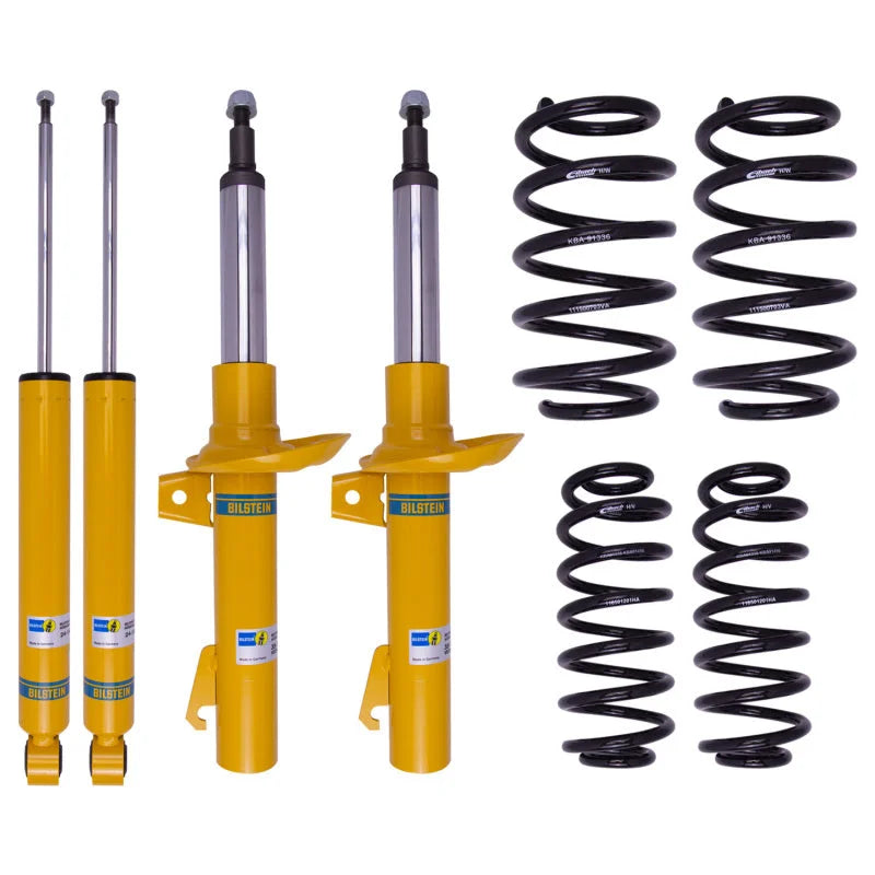 Bilstein B12 15-16 Audi A3 Quattro Premium Plus/Prestige L4 2.0L Front and Rear Suspension Kit - Side View