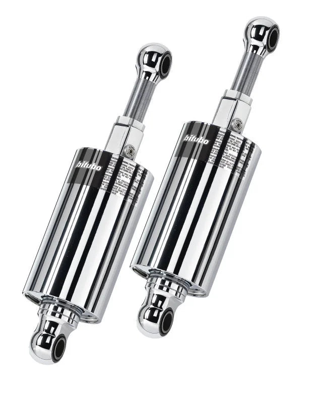 Bitubo HMG1 Twinshocks Adjustable: Spring Preload, Compression, Length, Black Spring - Side View