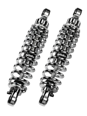 Bitubo WME4 Twinshocks Adjustable: Spring Preload, Reb., Length 281mm, (Std -35mm), Chrome Edition