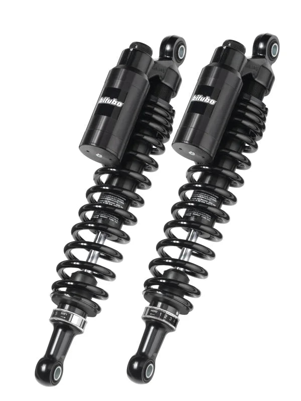 Bitubo WMT0 Twinshocks Adj.: Spring Preload, Reb., Comp., Length 330mm, Piggyback Tank, Dk Edition
