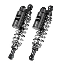 Load image into Gallery viewer, Bitubo WMT0 Twinshocks Adj.: Spring Preload, Reb., Comp., Length 380mm, Piggyback Tank Chr Edition