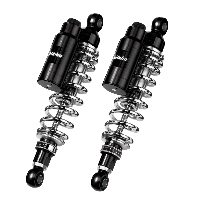Bitubo WMT1 Twinshocks Adj.: Spring Preload, Reb., Comp., Length 356mm, Piggyback Tank, Dk Edition