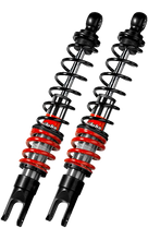 Load image into Gallery viewer, Bitubo YGB0 Twinshocks Rear Adjustable: Spring Preload,  Red And Black Springs - Side View