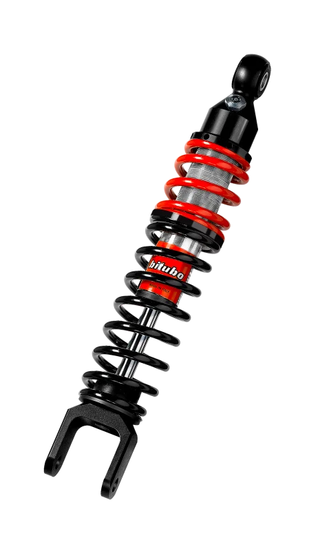 Bitubo YXB0 Monoshock Rear Adjustable: Spring Preload, Red And Black Springs