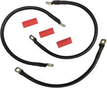 Load image into Gallery viewer, Black Battery Cable Set - '82-'88 FXR DragSpecialties E25-0091B-T5 - Main Product View