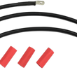 Load image into Gallery viewer, Black Battery Cable Set - '84-'88 ST DragSpecialties E25-0091B-T4 - Main Product View