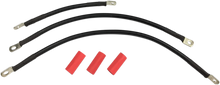 Load image into Gallery viewer, Black Battery Cable Set - '84-'88 ST DragSpecialties E25-0091B-T4 - Main Product View