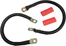 Load image into Gallery viewer, Black Battery Cable Set - '89-'08 ST DragSpecialties E25-0091B-D1 - Main Product View
