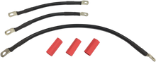 Load image into Gallery viewer, Black Battery Cable Set - '91-'93 Dyna DragSpecialties E25-0091B-T3 - Main Product View