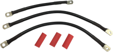 Load image into Gallery viewer, Black Battery Cable Set - '93-'08 FL DragSpecialties E25-0091B-T1 - Main Product View