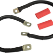 Load image into Gallery viewer, Black Battery Cable Set - '94-'09 Dyna DragSpecialties E25-0091B-T2 - Side View