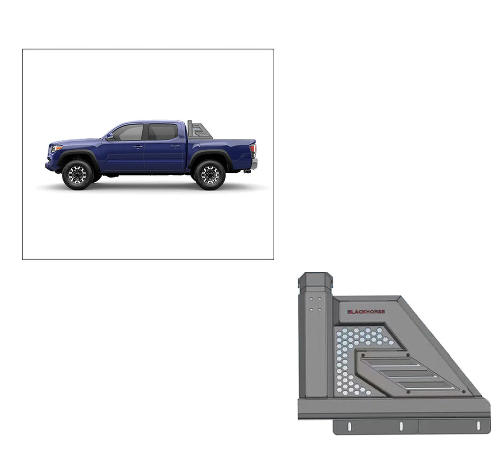Black Horse Off Road Armour II Roll Bar AR2-03B fits 2015-2021 Chevrolet Colorado / 2015-2021 GMC Canyon / 2005-2022 Toyot...