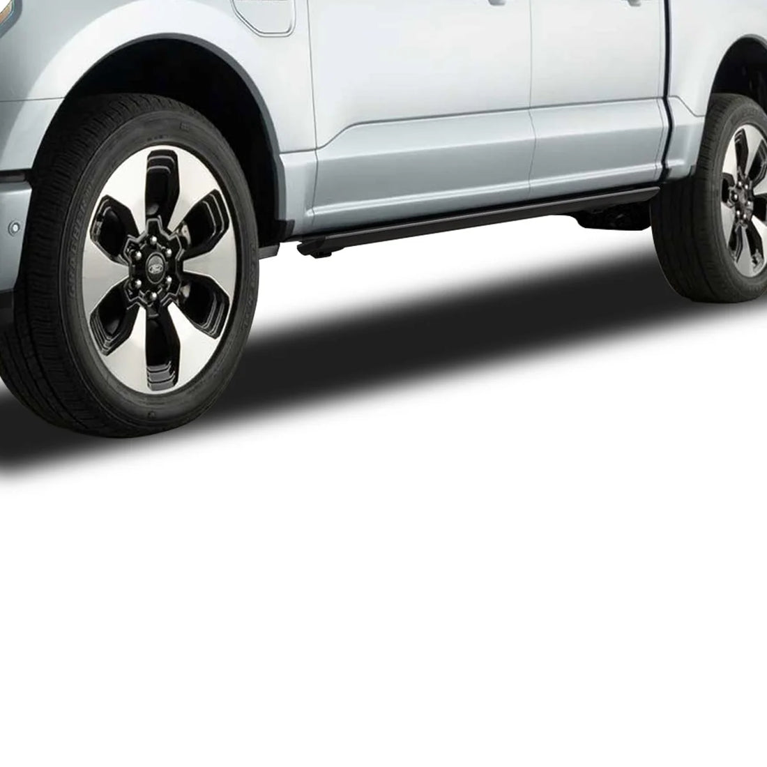 Black Horse Off Road Black Steel Mounting Kit Dimensions: 32.28x27.56x10.63 inches PWBR3075 fits 2022-2025 Toyota Tundra - Side Vie...