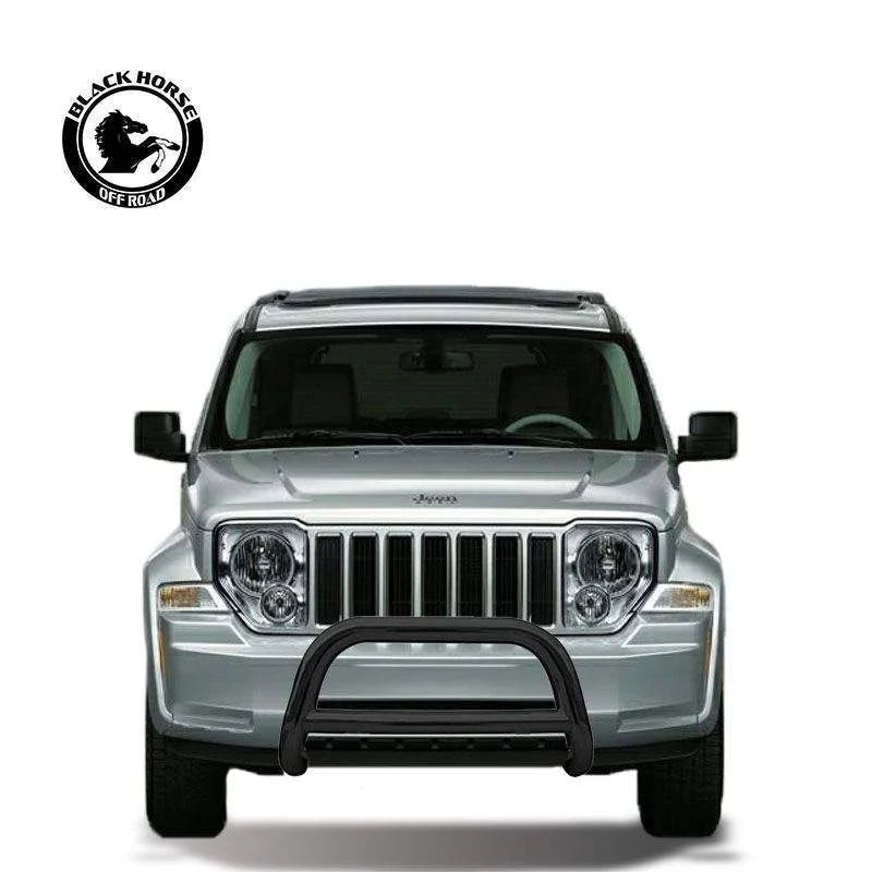 Black Horse Off Road Black Steel No skid plate BB071103A fits 2007-2011 Dodge Nitro / 2002-2007 Jeep Liberty - Detail View