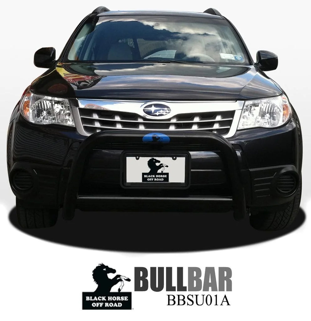 Black Horse Off Road Black Steel No skid plate BBSU01A fits 2009-2013 Subaru Forester - Detail View