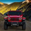 Load image into Gallery viewer, Black Horse Off Road Black Steel Skid Plate BE-JEWRB18 fits 2021-2022 Jeep Gladiator - Detail View