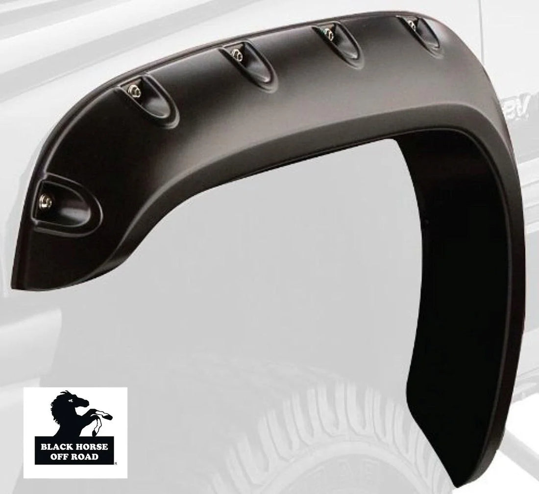 Black Horse Off Road Black TPO Smooth Paintable Pocket Style FF-DORA-19-SM fits 2019-2022 Ram 1500 - Side View