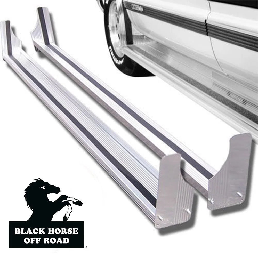 Black Horse Off Road Commercial Running Boards RUN102SS fits 1992-2015 Chevrolet / Ford / GMC - Main Product View