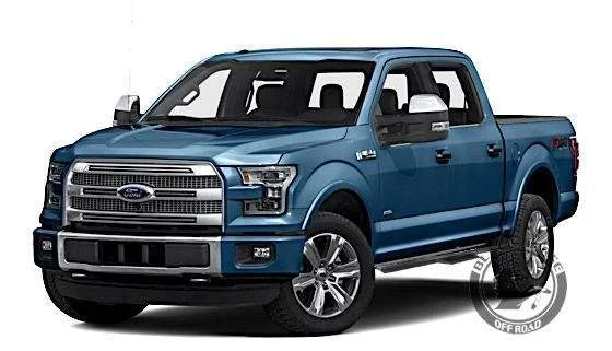 Black Horse Off Road Impact Heavy Duty Drop Side Steps IM-FOF1SC fits 2015-2022 Ford F-150 - Detail View