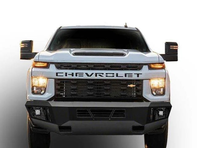 Black Horse Off Road Matte Black Steel Armour I Front Bumper AFB-SI25-20 fits 2020 Chevrolet Silverado 2500 HD / 2021 Chev...