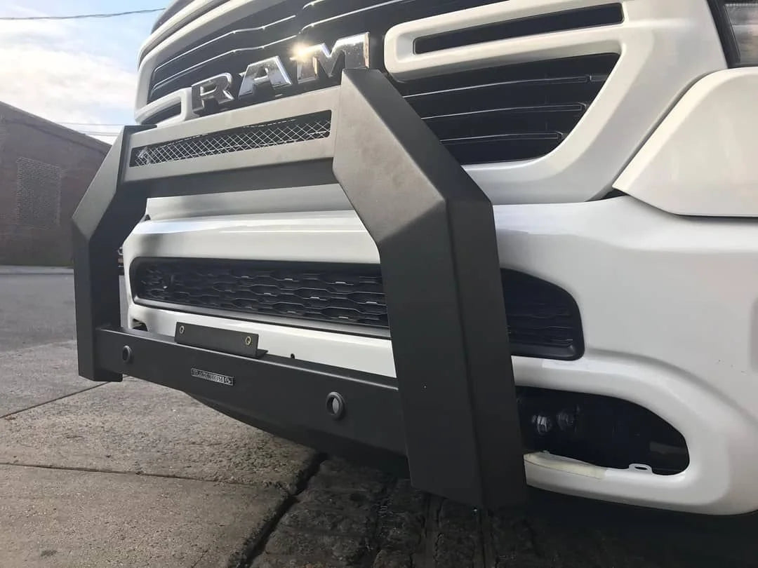 Black Horse Off Road Matte Black Steel No skid plate AB-DO11 - Detail View