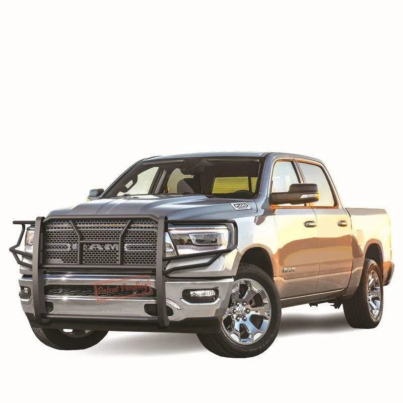 Black Horse Off Road Rugged Heavy Duty Grille Guard RU-DORA19-B - Detail View