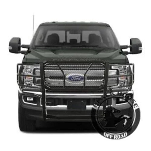 Black Horse Off Road Rugged Heavy Duty Grille Guard RU-FOF217-B fits 2017-2022 Ford F-250 Super Duty / 2021-2022 Ford F-35...