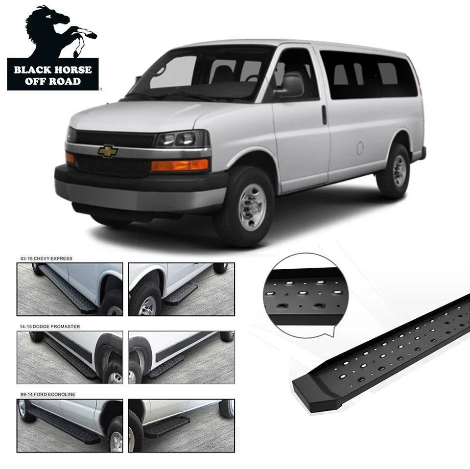 Black Horse Off Road Spartan Running Boards SR-GMR13796 fits 2003-2022 Chevrolet / GMC - Main Product View