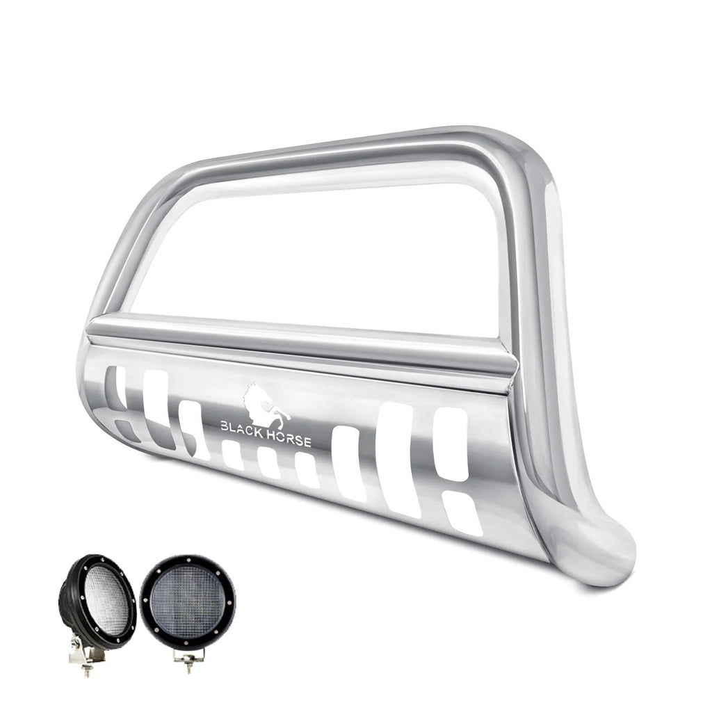 Black Horse Off Road Stainless Steel Stainless Steel Skid Plate BBTY918-SP-PLFB