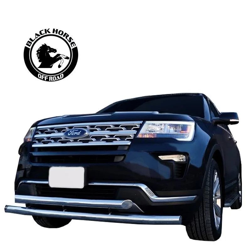 Black Horse Off Road Stainless Steel Stainless Steel Double Layer FD-FO01S fits 2013-2019 Ford Explorer - Detail View