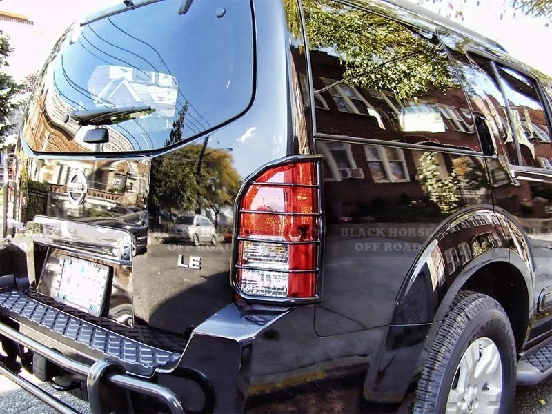 Black Horse Off Road Tail Light Guards 7G110206A fits 2005-2012 Nissan Pathfinder - Main Product View