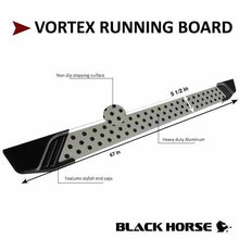 Load image into Gallery viewer, Black Horse Off Road Vortex Running Boards VO-HOPI09 fits 2007-2013 Acura MDX / 2009-2015 Honda Pilot - Detail View
