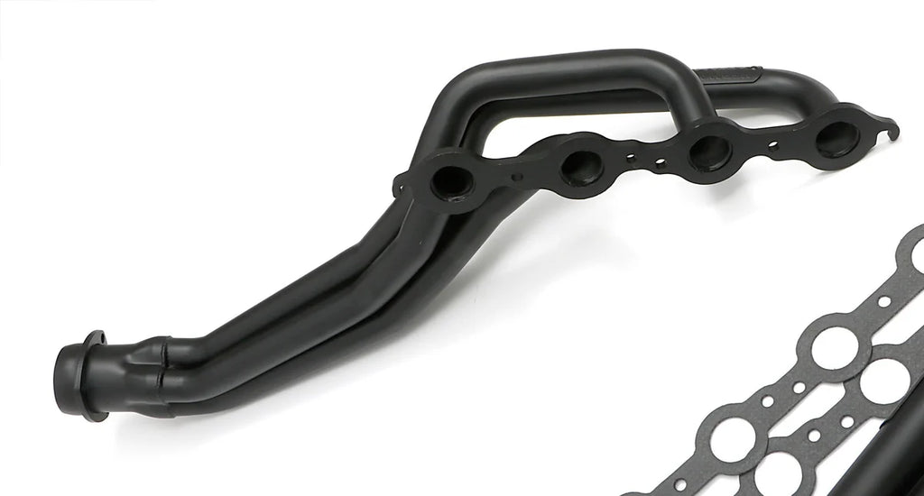 Black Long-Tube LS Engine Swap Headers For 2WD S10/S15 Trucks Hedman Hedders - Additional View 5