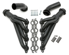 Load image into Gallery viewer, Black Mid-Length LS Swap Headers For '68-72 Chevelle, El Camino Hedman Hedders - Main Product View