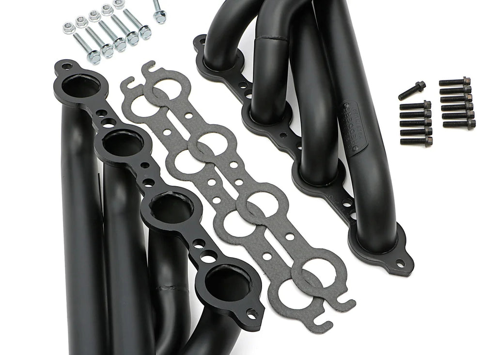 Black Mid-Length LS Swap Headers For '68-72 Chevelle, El Camino Hedman Hedders - Additional View 7